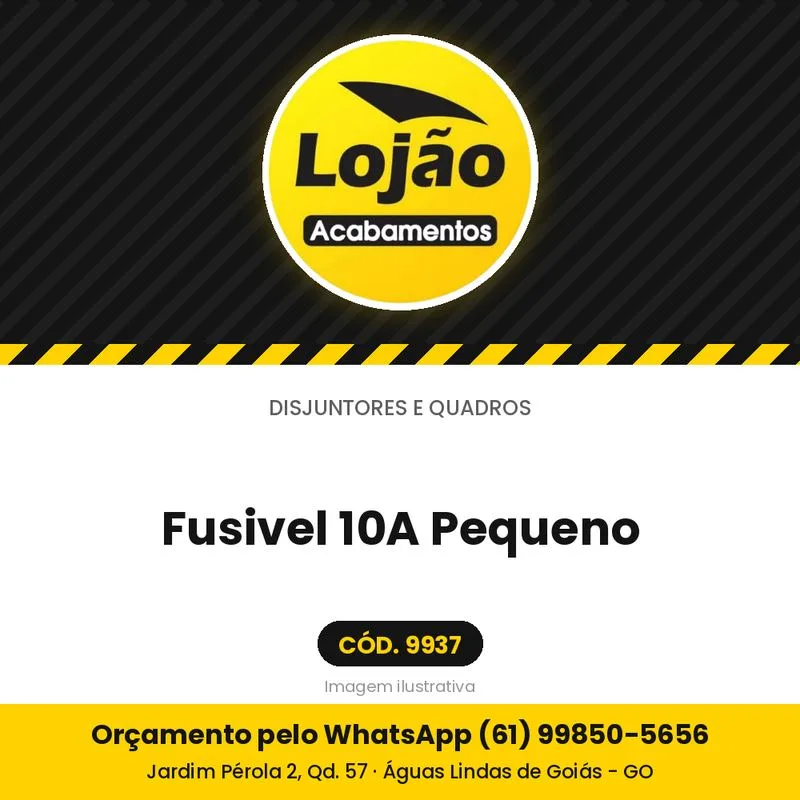 Fusivel 10A Pequeno