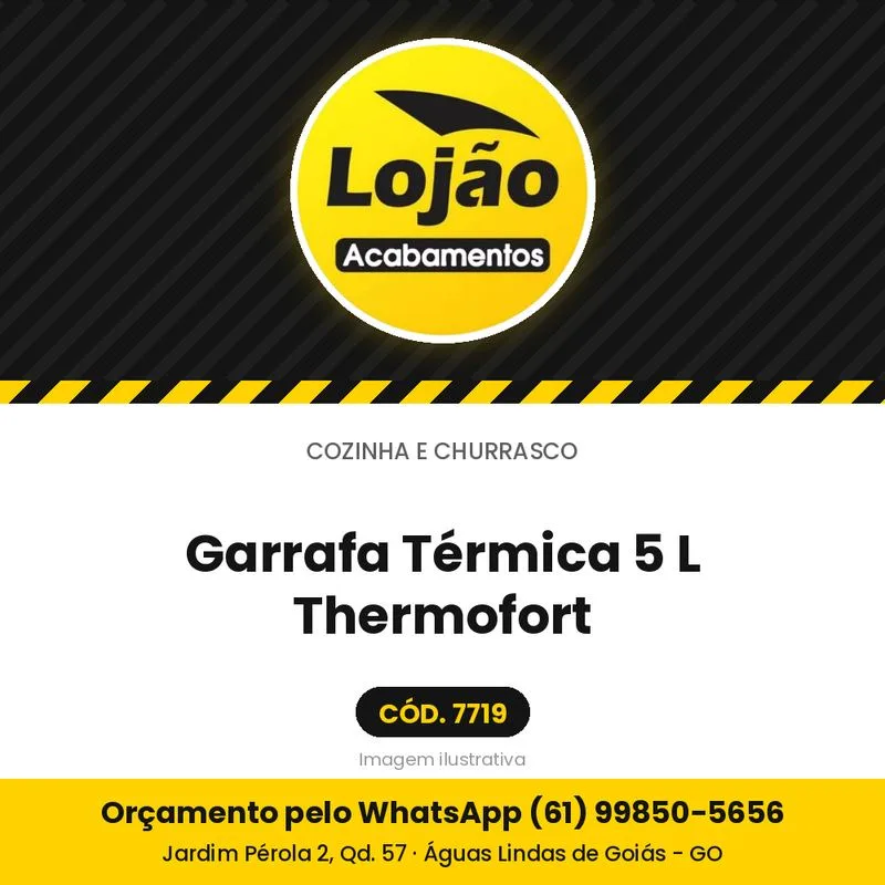 Garrafa Térmica 5 L Thermofort