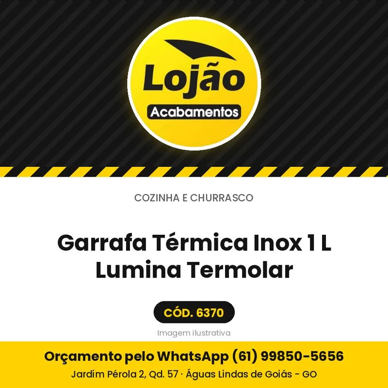 Garrafa Térmica Inox 1 L Lumina Termolar