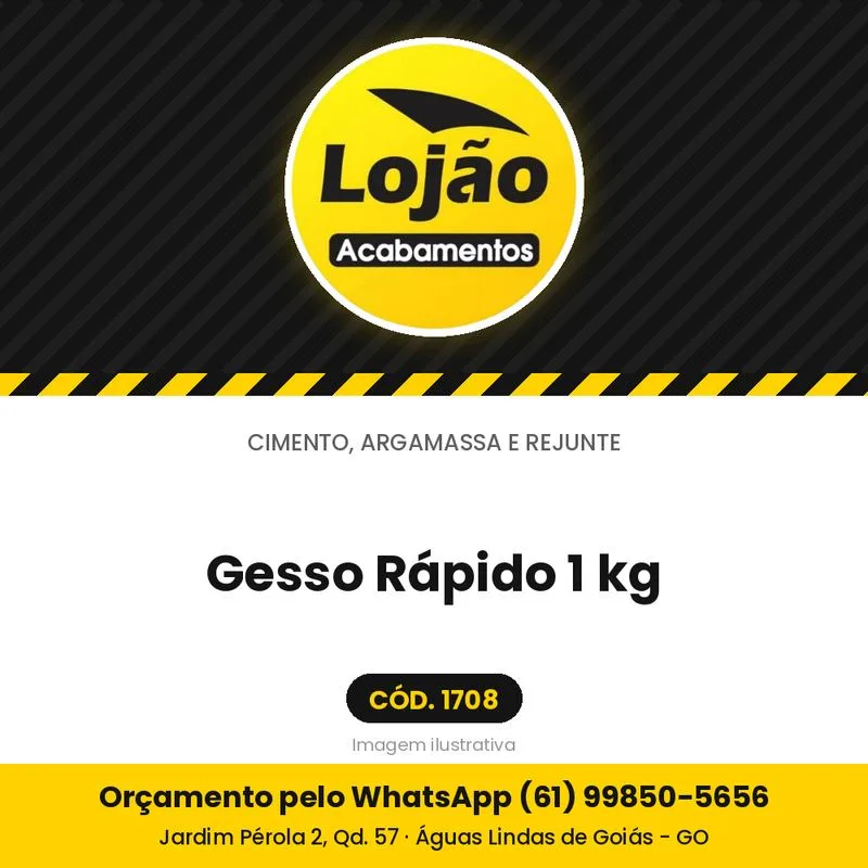 Gesso Rápido 1 kg