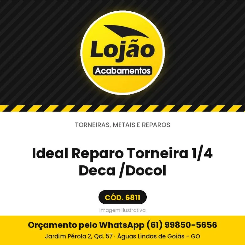 Ideal Reparo Torneira 1/4 Deca /Docol