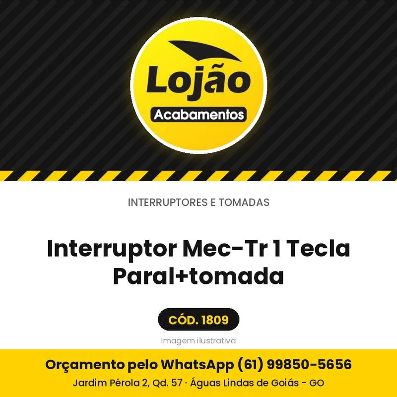 Interruptor Mec-Tr 1 Tecla Paral+tomada