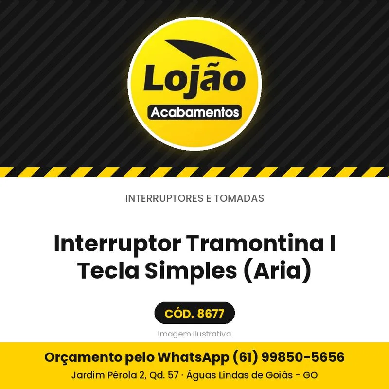 Interruptor Tramontina I Tecla Simples (Aria)