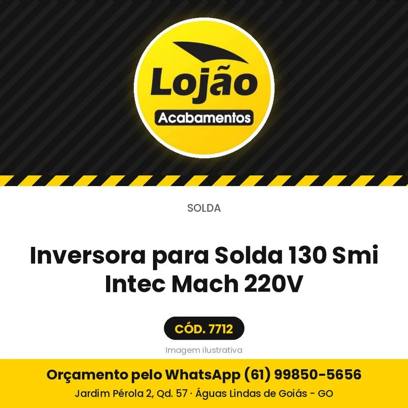 Inversora para Solda 130 Smi Intec Mach 220V