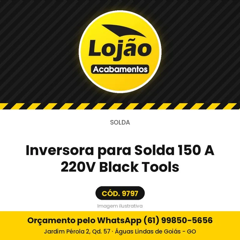 Inversora para Solda 150 A 220V Black Tools