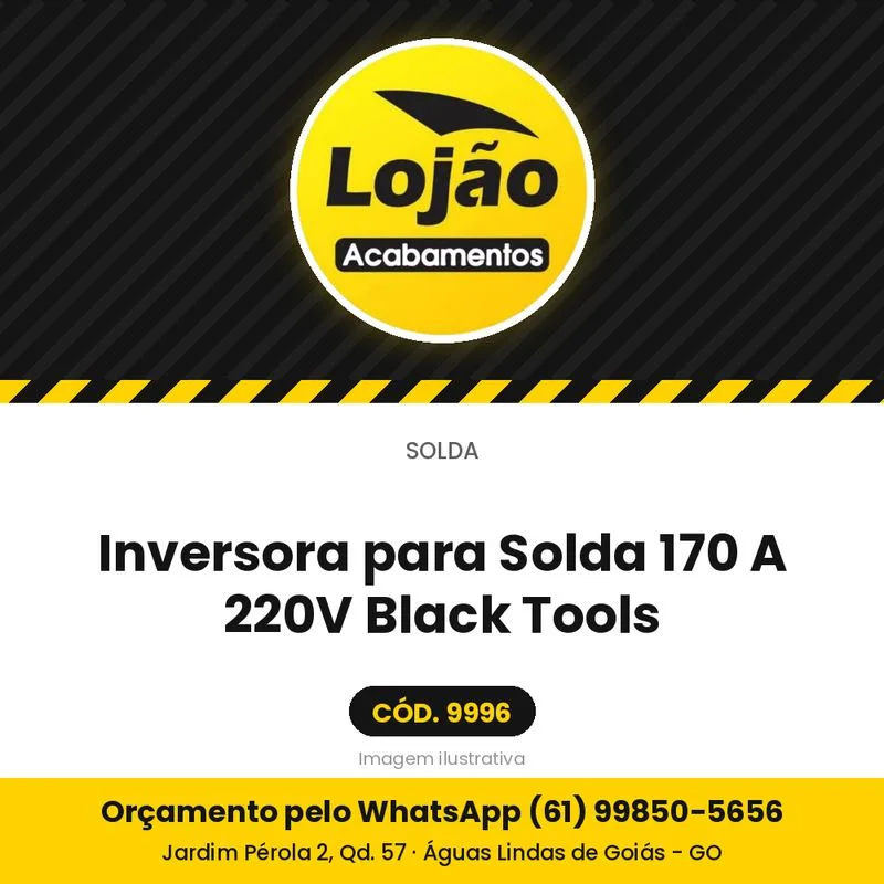 Inversora para Solda 170 A 220V Black Tools
