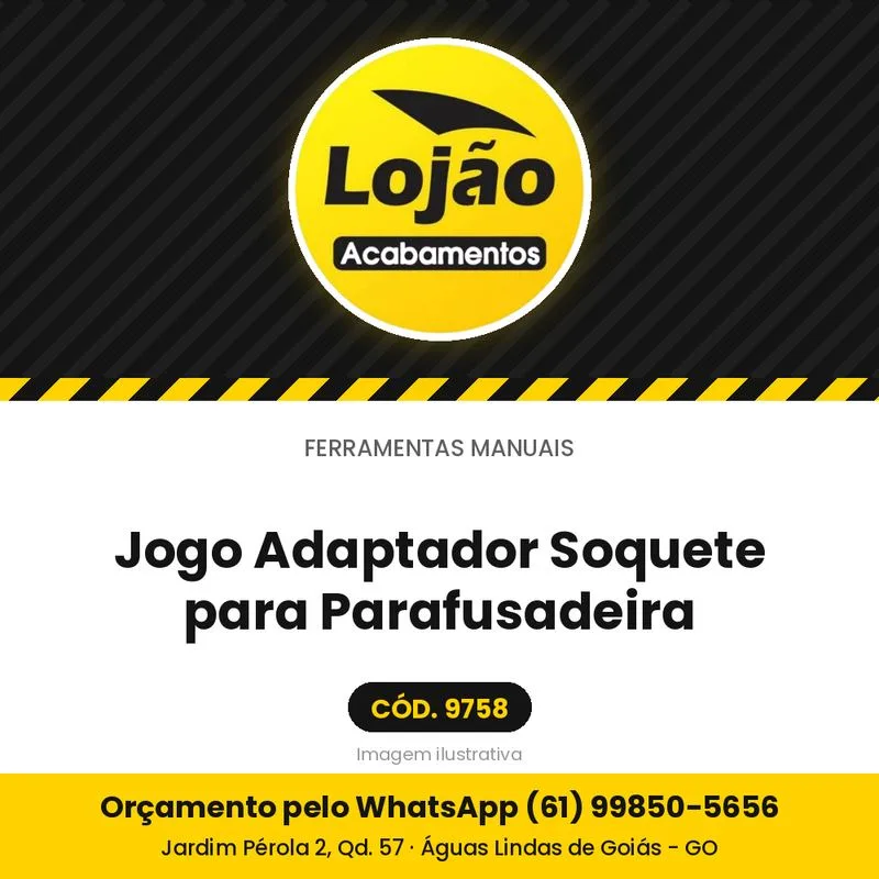 Jogo Adaptador Soquete para Parafusadeira