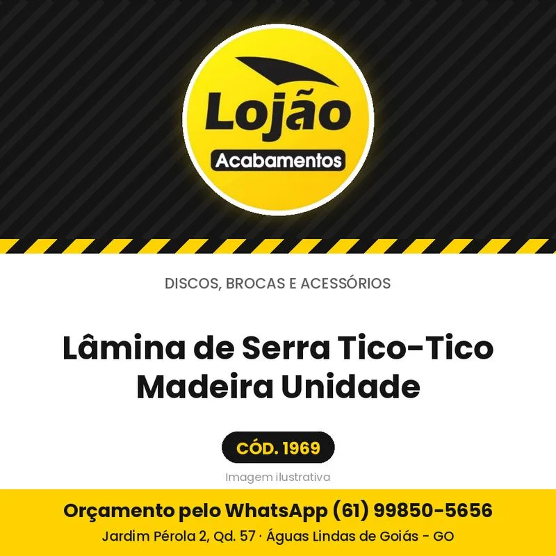 Lâmina de Serra Tico-Tico Madeira Unidade