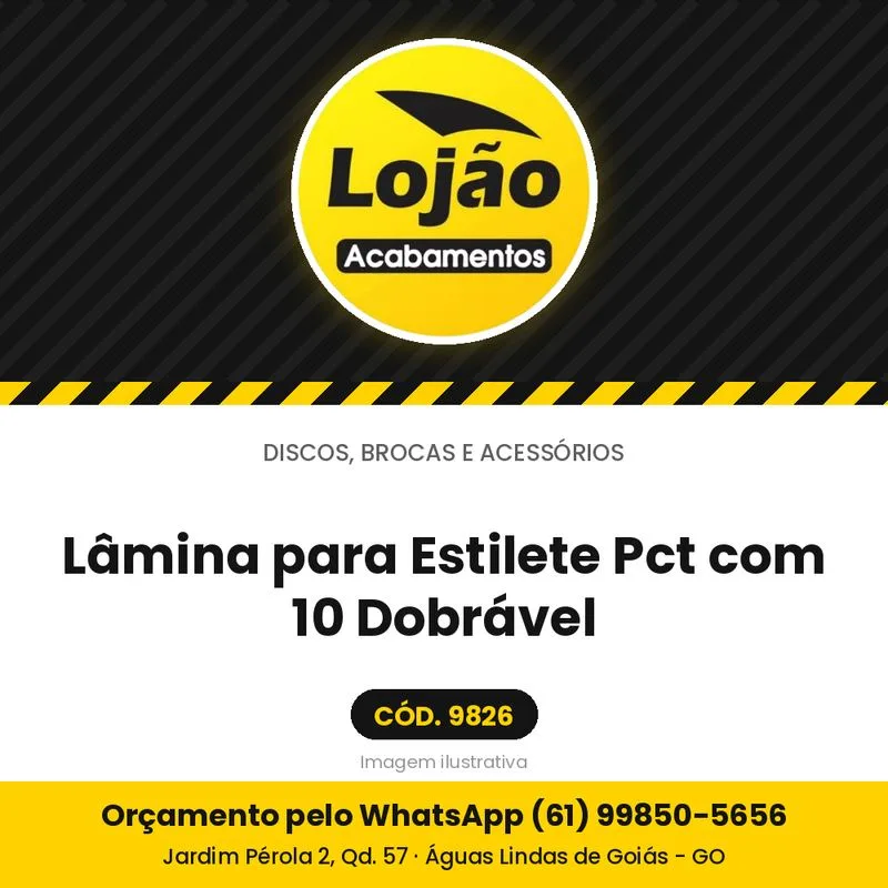 Lâmina para Estilete Pct com 10 Dobrável
