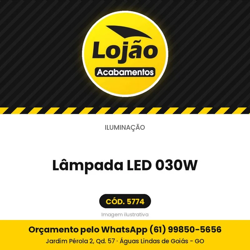 Lâmpada LED 030W