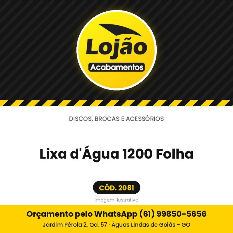 Lixa d'Água 1200 Folha