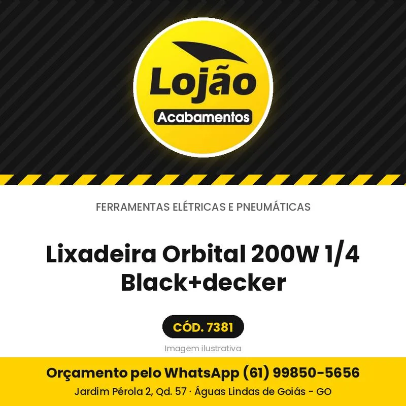 Lixadeira Orbital 200W 1/4 Black+decker