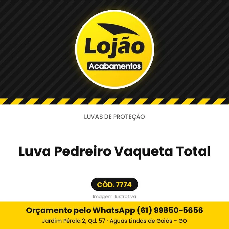 Luva Pedreiro Vaqueta Total