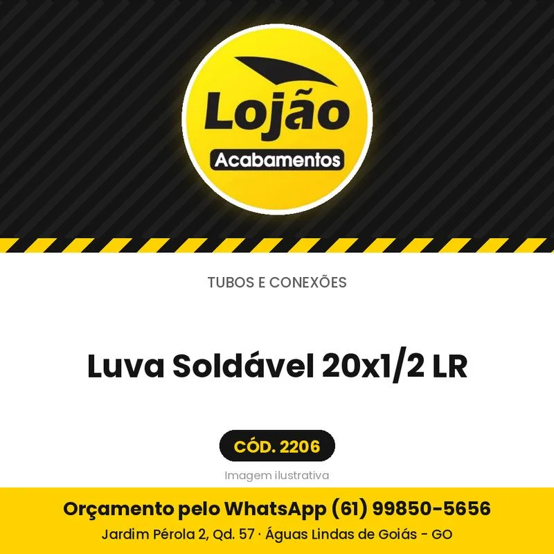 Luva Soldável 20x1/2 LR