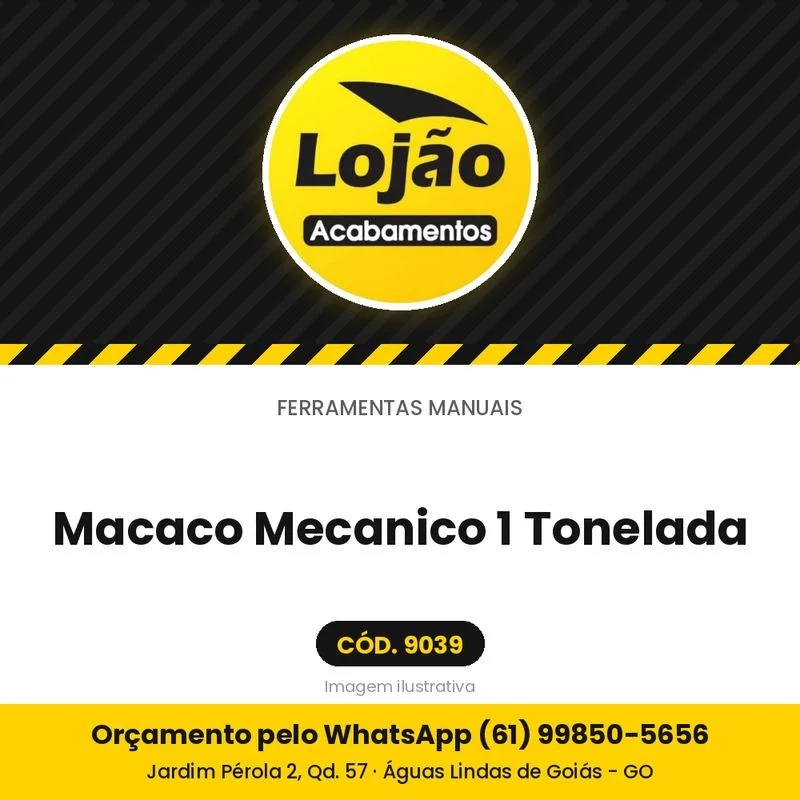 Macaco Mecanico 1 Tonelada