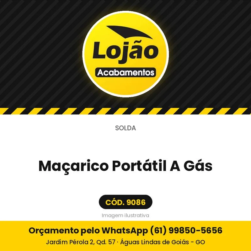 Maçarico Portátil A Gás