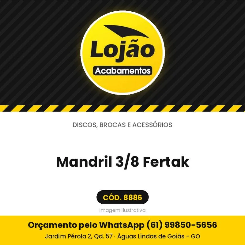 Mandril 3/8 Fertak