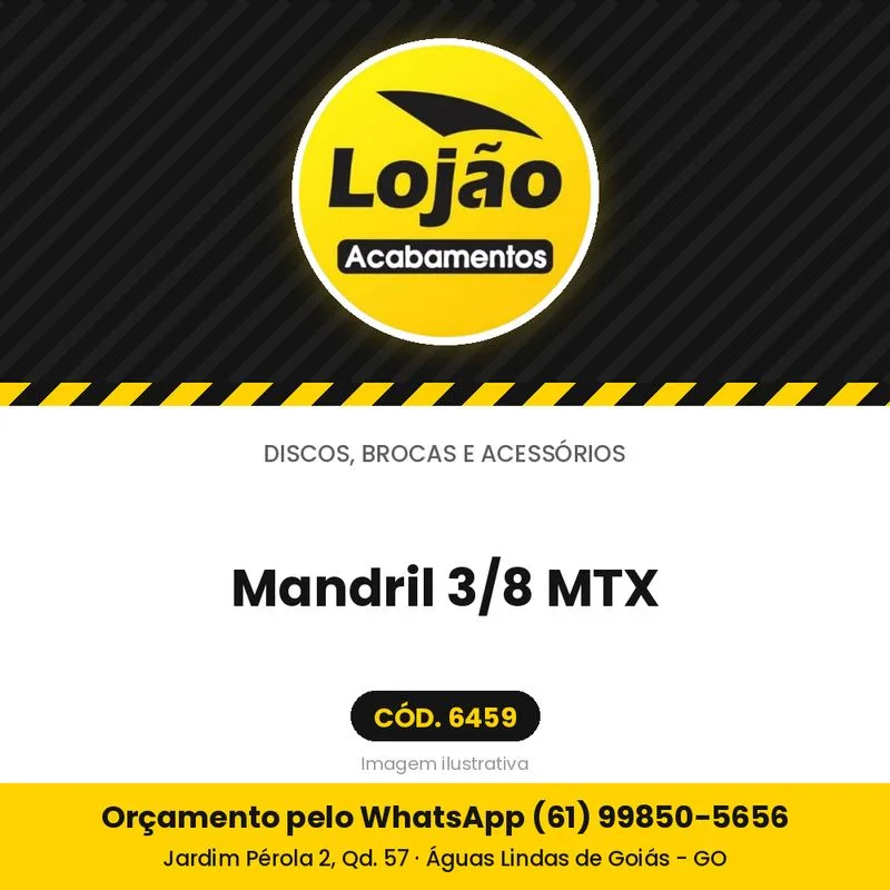 Mandril 3/8 MTX