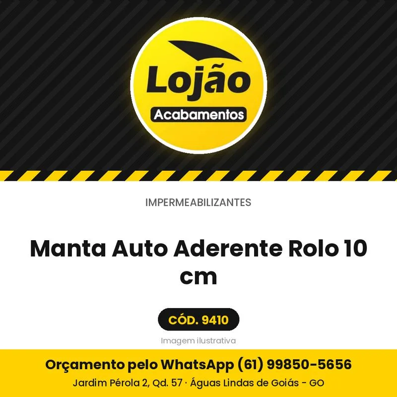 Manta Auto Aderente Rolo 10 cm