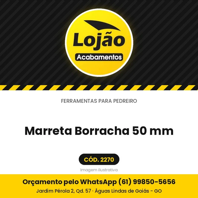 Marreta Borracha 50 mm