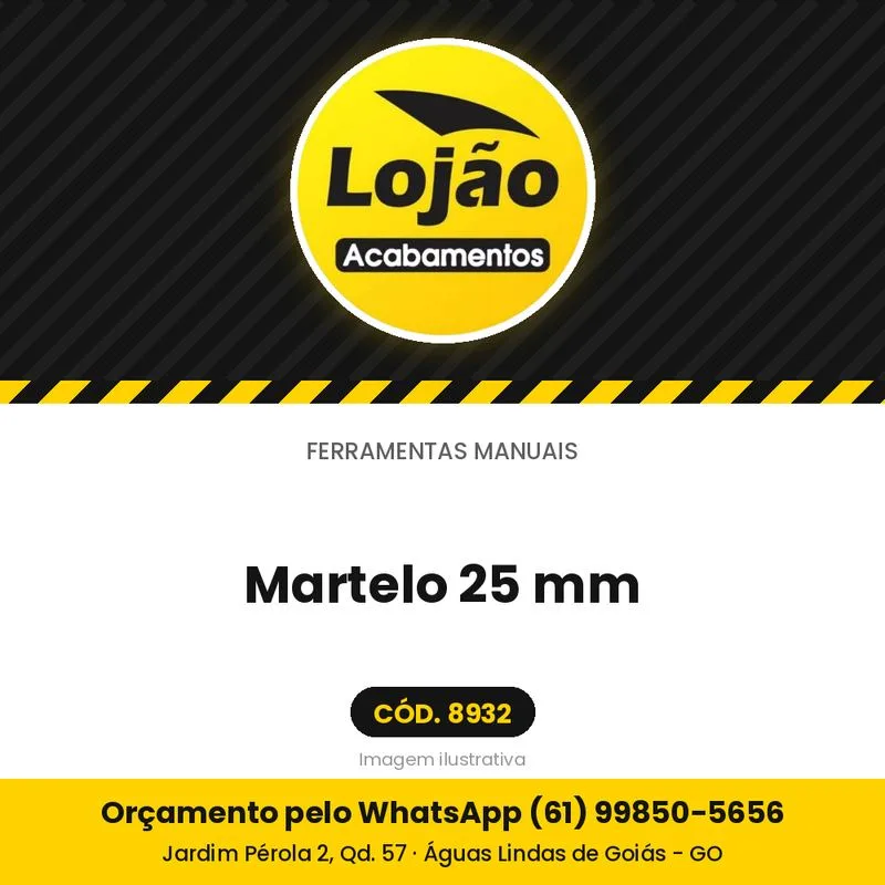 Martelo 25 mm