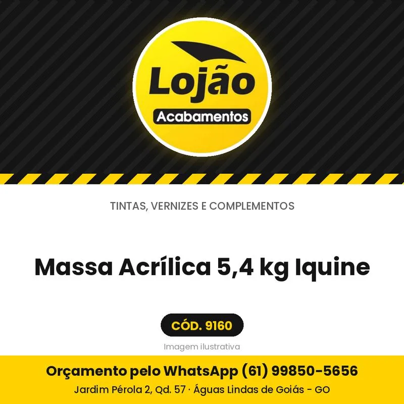Massa Acrílica 5,4 kg Iquine