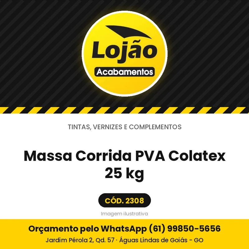 Massa Corrida PVA Colatex 25 kg