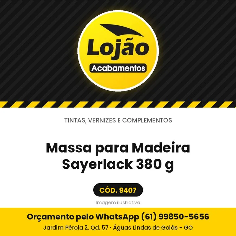 Massa para Madeira Sayerlack 380 g