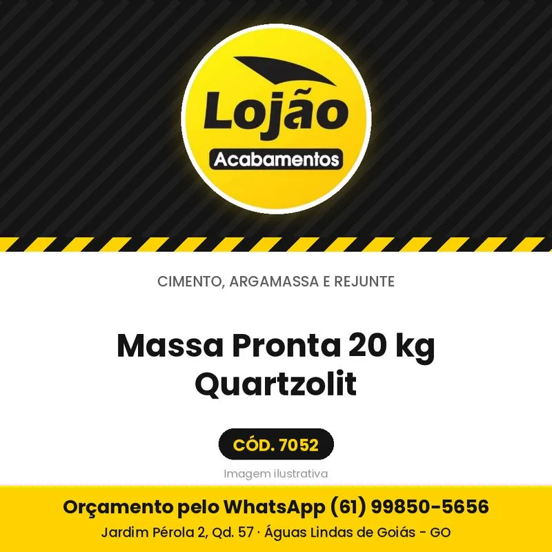 Massa Pronta 20 kg Quartzolit