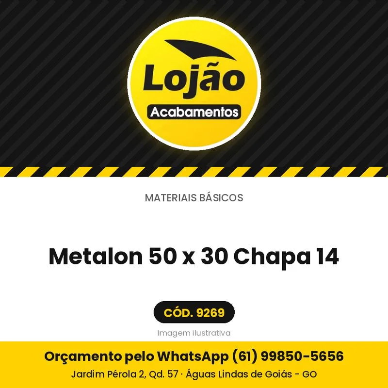 Metalon 50 x 30 Chapa 14