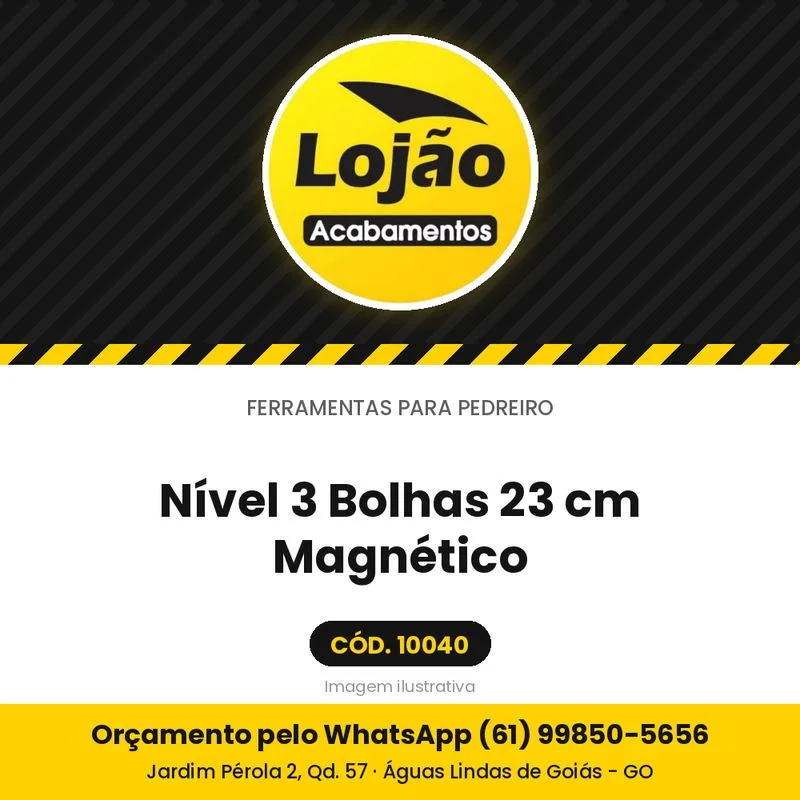 Nível 3 Bolhas 23 cm Magnético