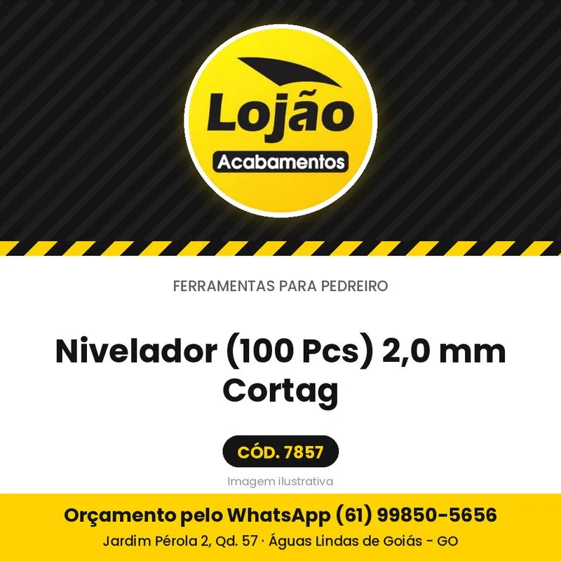 Nivelador (100 Pcs) 2,0 mm Cortag