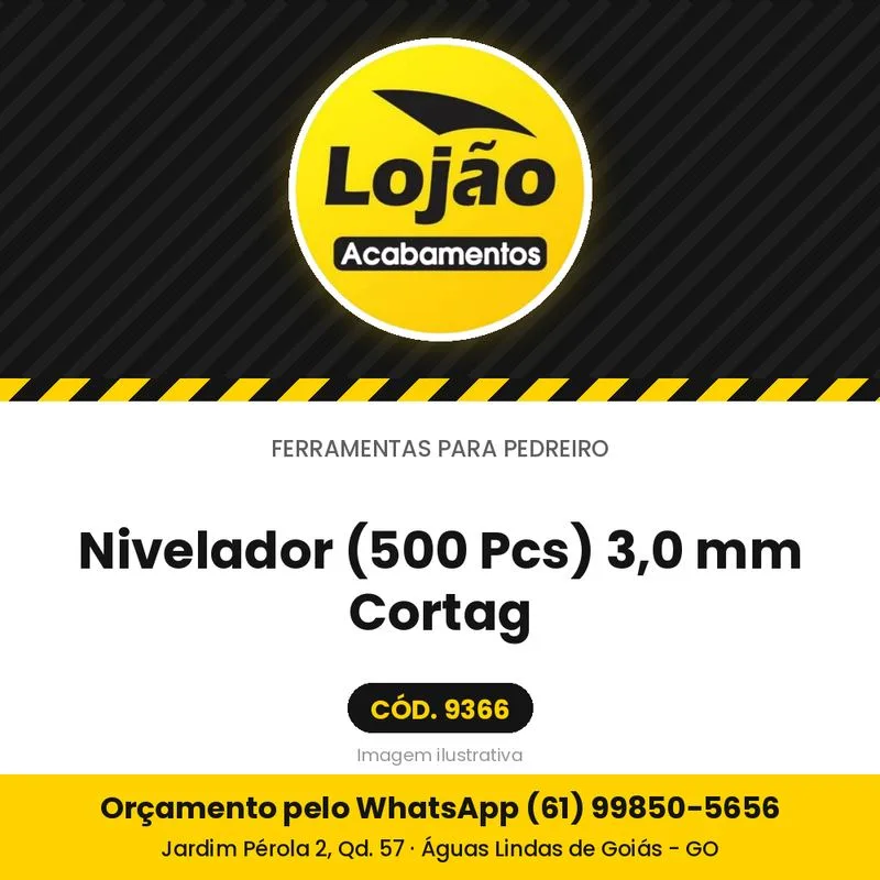Nivelador (500 Pcs) 3,0 mm Cortag