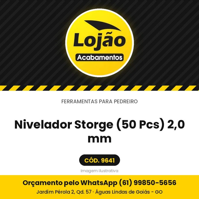 Nivelador Storge (50 Pcs) 2,0 mm