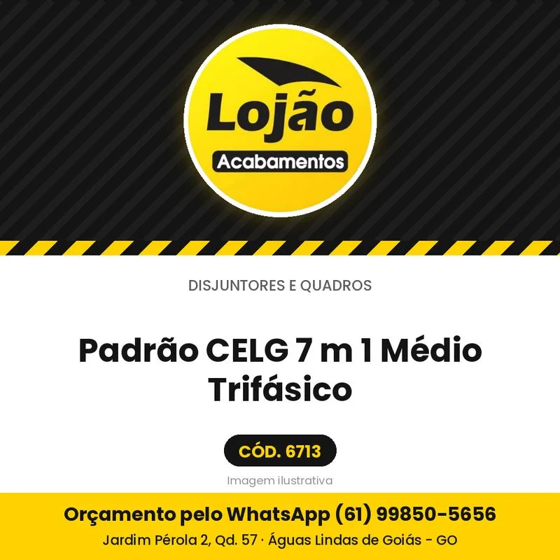 Padrão CELG 7 m 1 Médio Trifásico