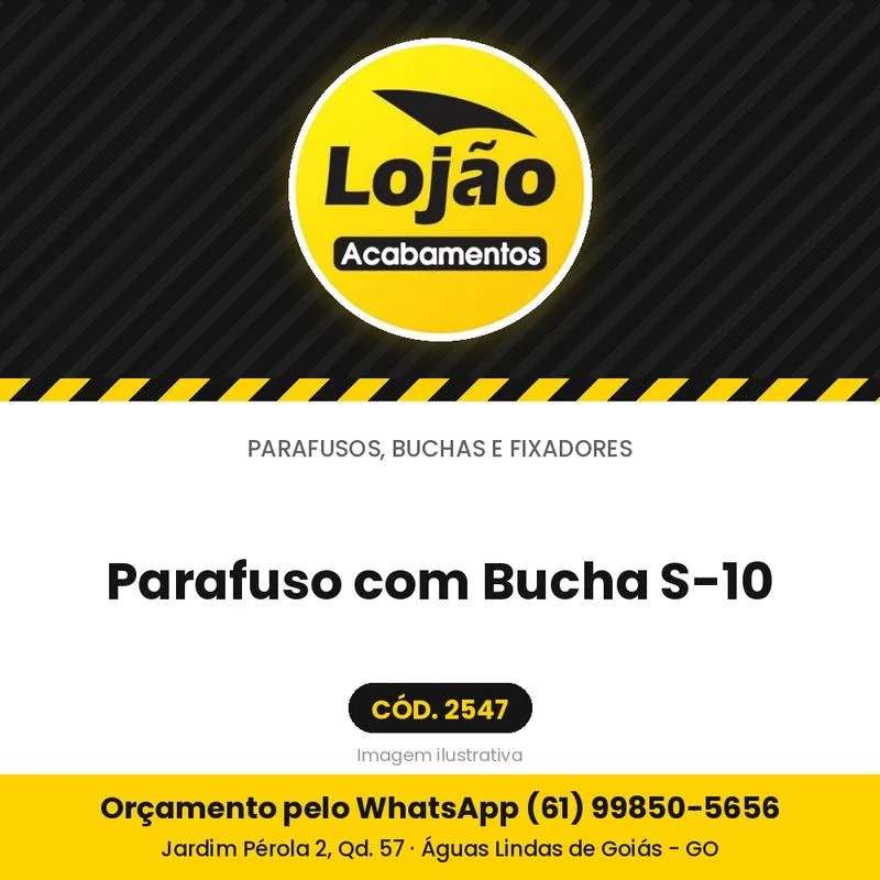 Parafuso com Bucha S-10
