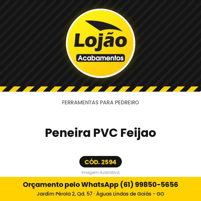 Peneira PVC Feijao