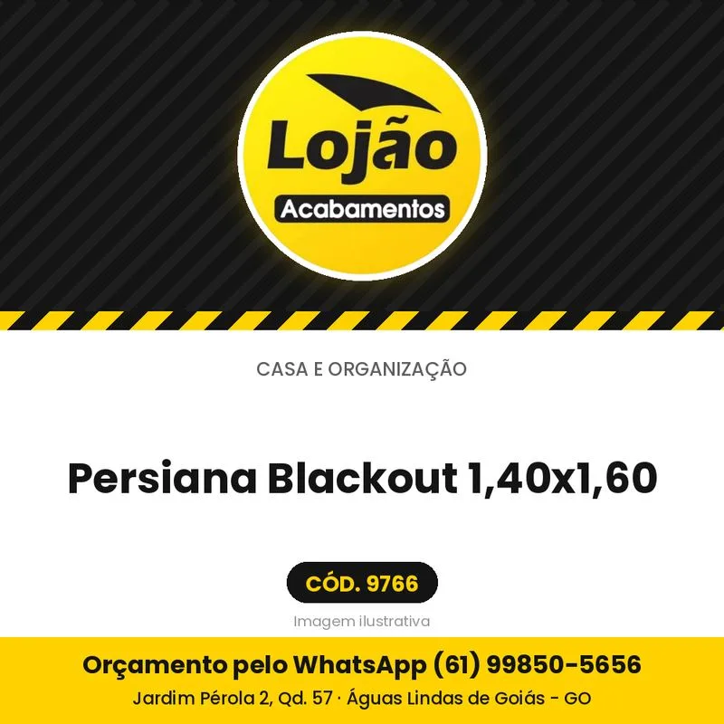 Persiana Blackout 1,40x1,60