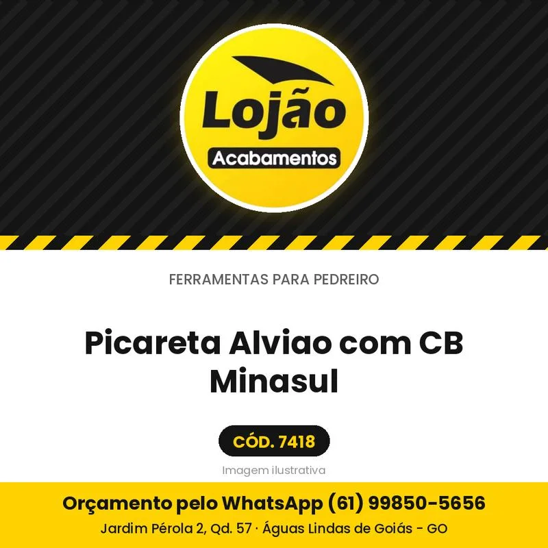 Picareta Alviao com CB Minasul