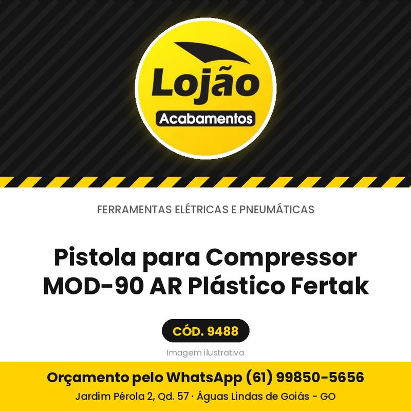 Pistola para Compressor MOD-90 AR Plástico Fertak