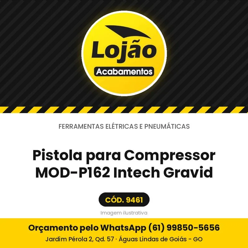 Pistola para Compressor MOD-P162 Intech Gravid
