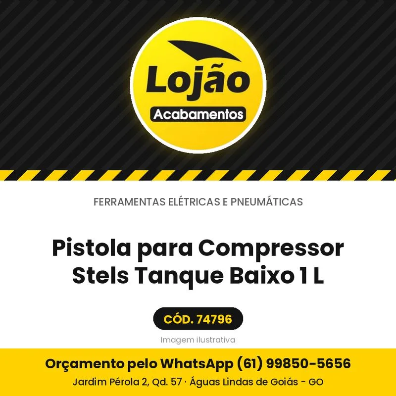 Pistola para Compressor Stels Tanque Baixo 1 L