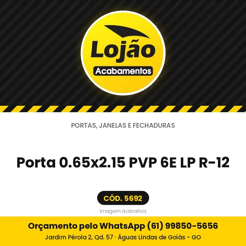 Porta 0.65x2.15 PVP 6E LP R-12