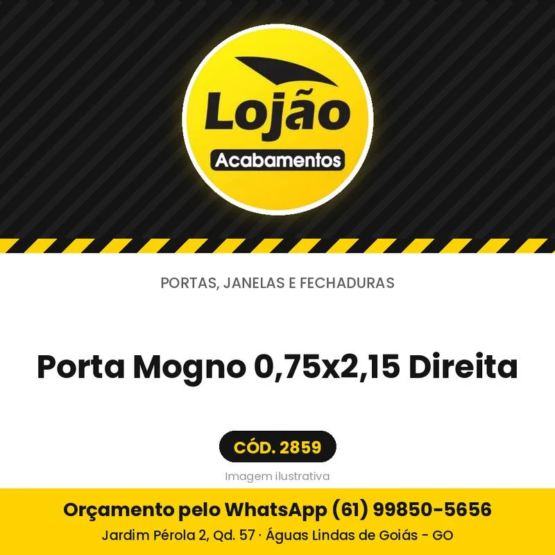 Porta Mogno 0,75x2,15 Direita