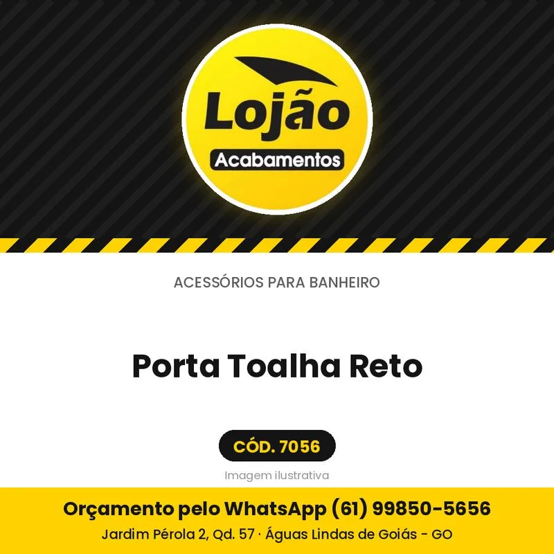 Porta Toalha Reto