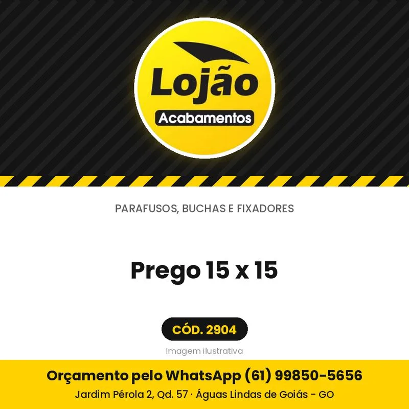 Prego 15 x 15
