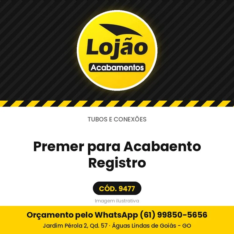 Premer para Acabaento Registro