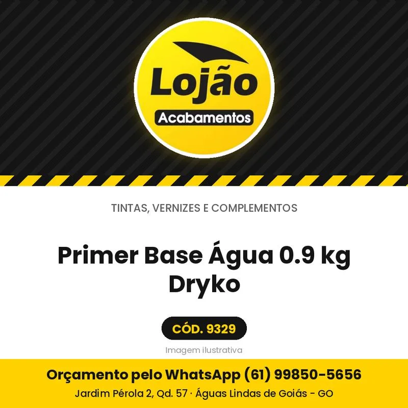 Primer Base Água 0.9 kg Dryko
