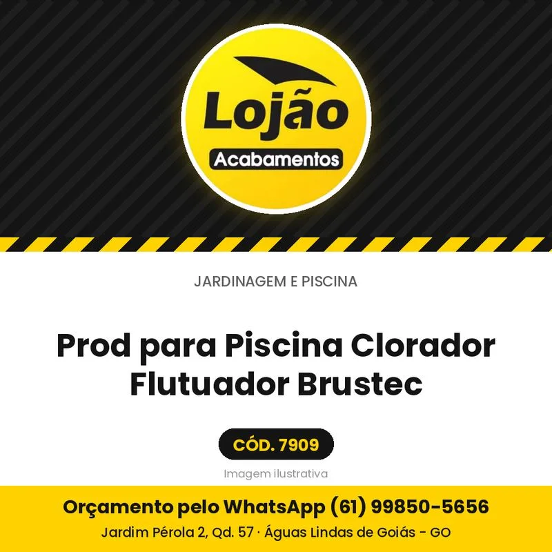Prod para Piscina Clorador Flutuador Brustec