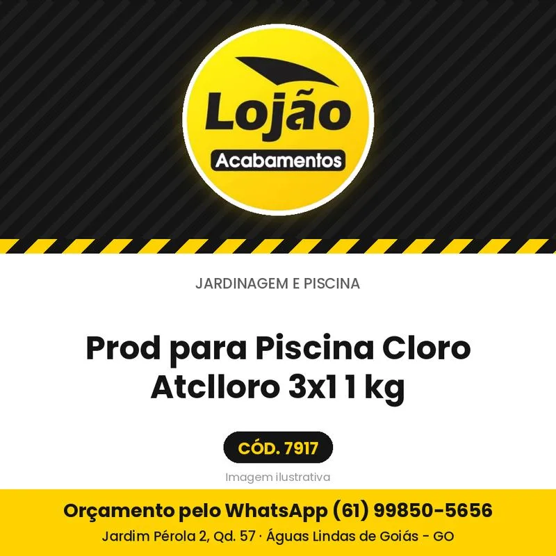 Prod para Piscina Cloro Atclloro 3x1 1 kg